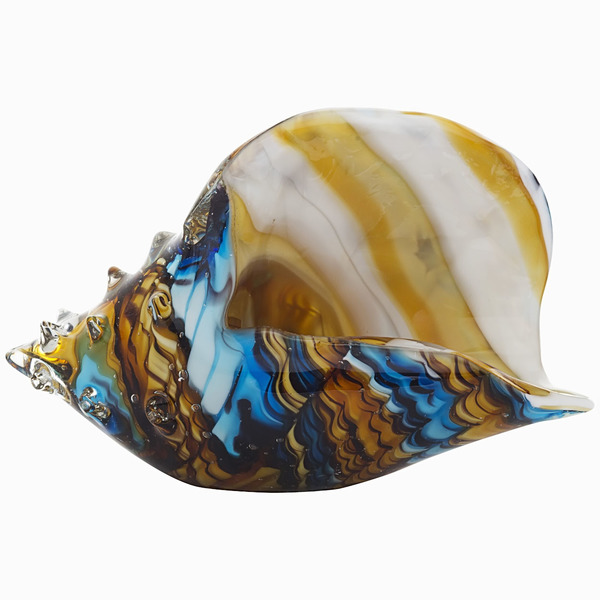 Статуэтка "Ракушка" сине-коричневая