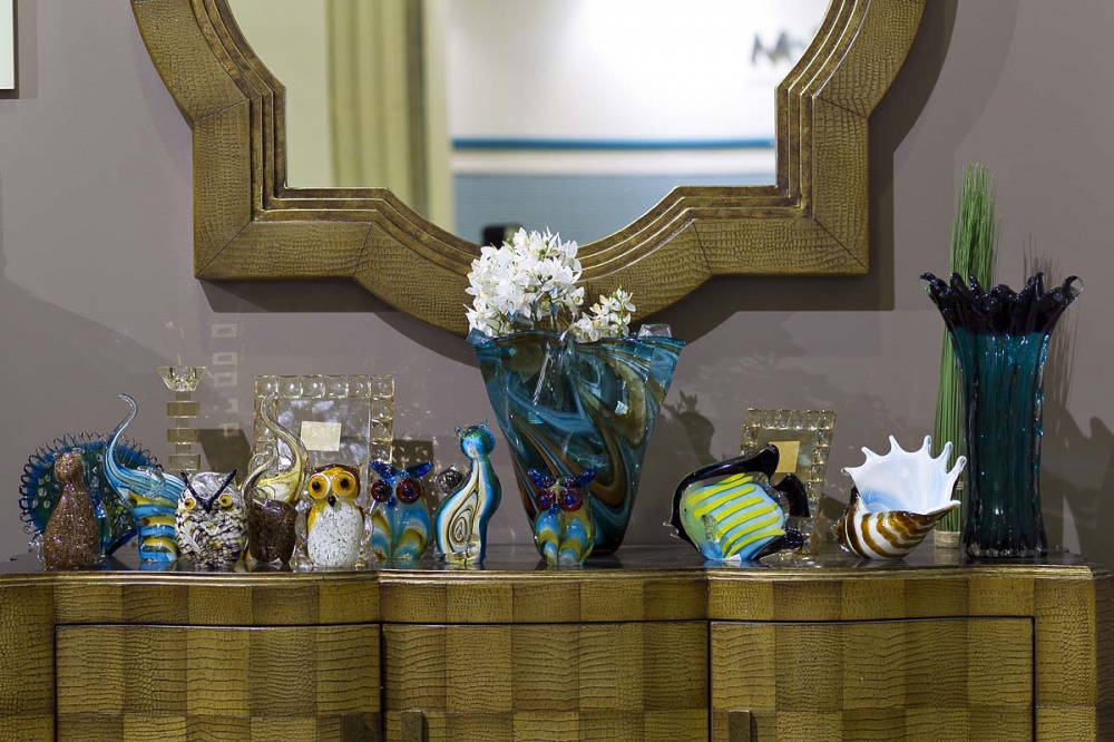 Статуэтка "Рыба" желто-голубая