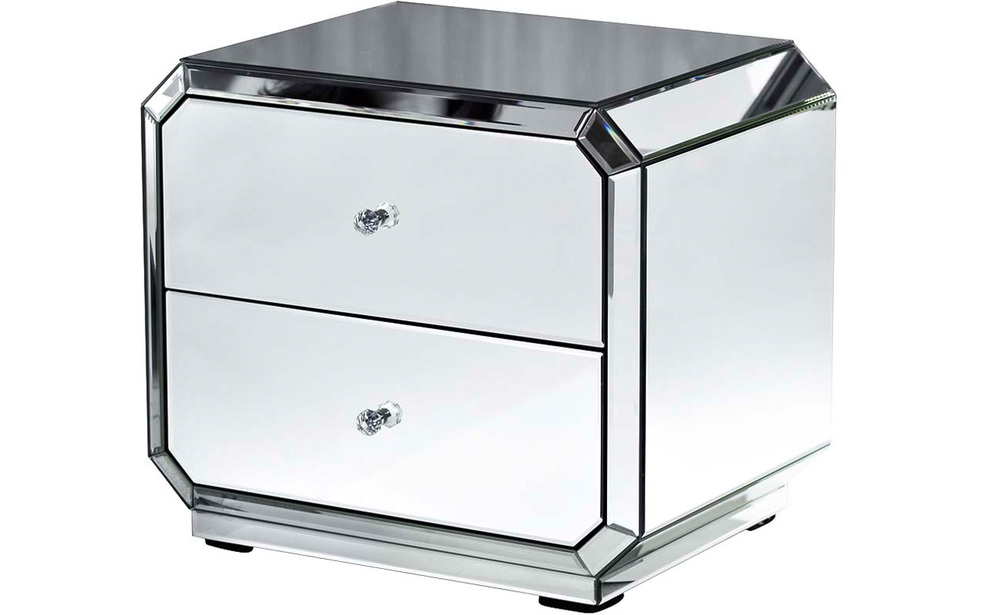 Тумба прикроватная зеркальная