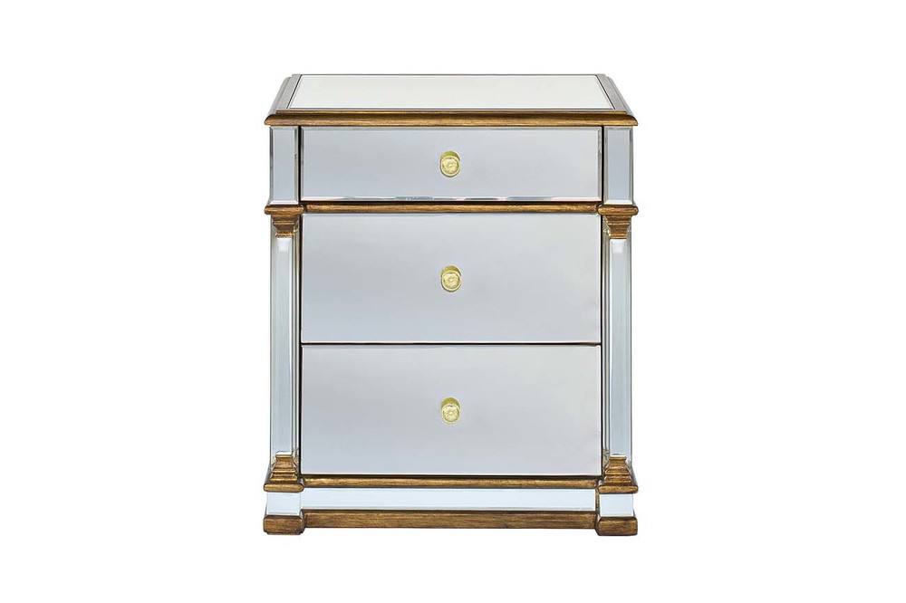 Тумба прикроватная зеркальная