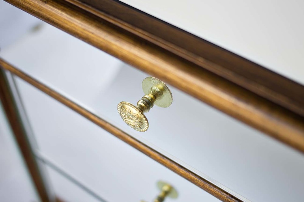 Тумба прикроватная зеркальная