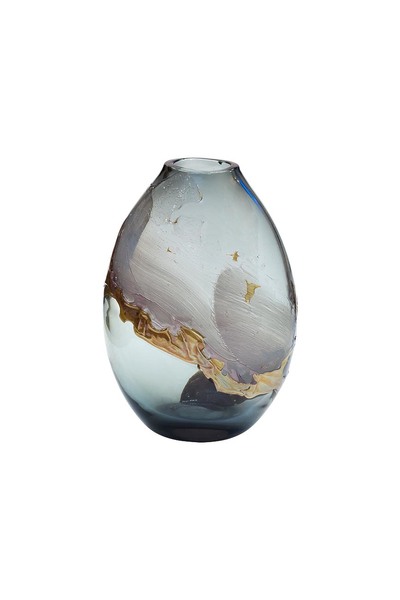 Ваза стеклянная цветная