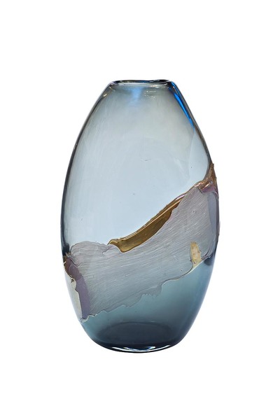 Ваза стеклянная цветная