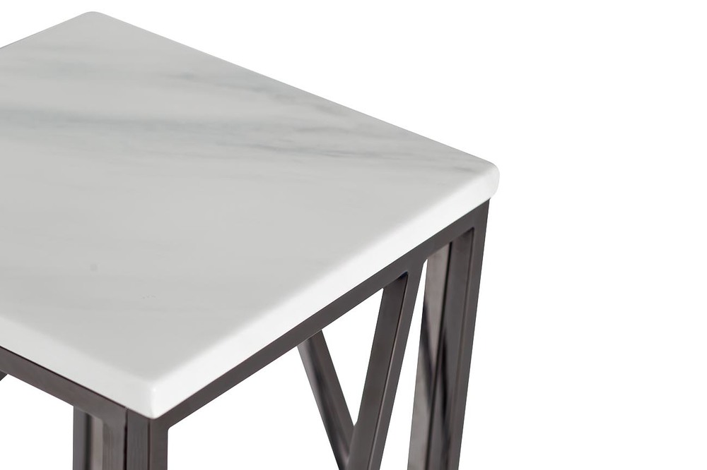 Столик журнальный высокий из мрамора